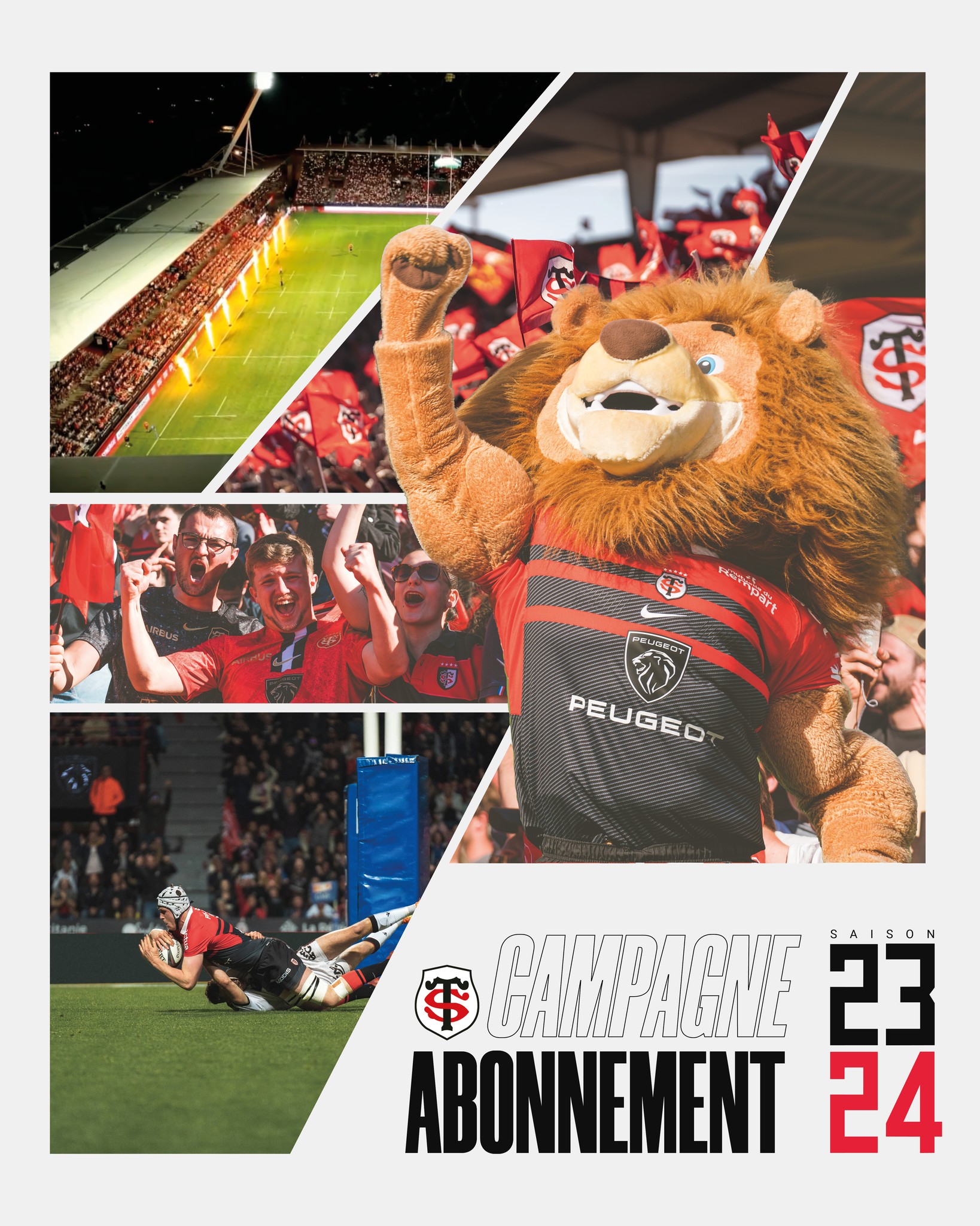 Adhérez au / Abonnez-vous avec le Club des Supporters du 🔴⚫ Stade Toulousain 🏉 !